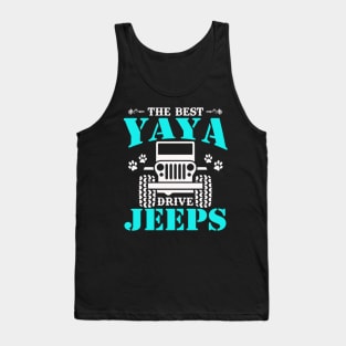 The Best Yaya Drive Jeeps  Cute Dog Paws Jeep Lover Jeep Men/Women/Kid Jeeps Tank Top